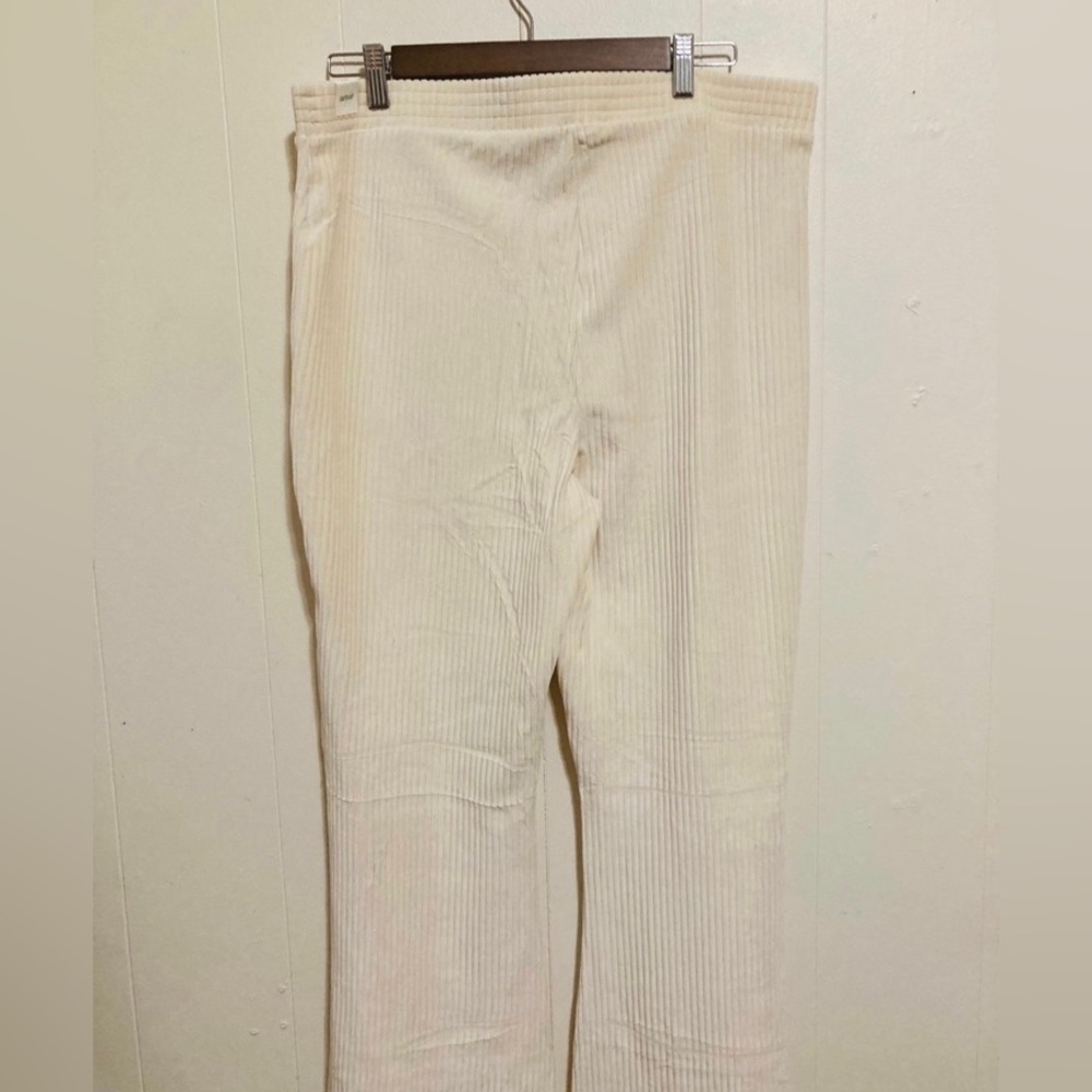Aerie Groove On Velour Rib Flared High Rise Pants Size XL - Picture 9 of 13